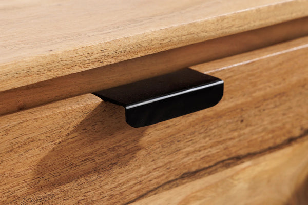 Floating TV Stand Leno 160cm Acacia Wood Natural