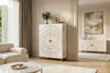 Bar Cabinet Golden Eye 140cm Mango Wood White