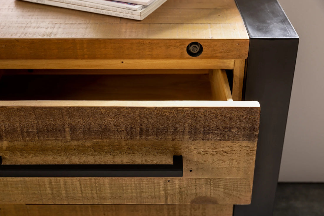 Sideboard Viking 193cm Pine Wood Brown
