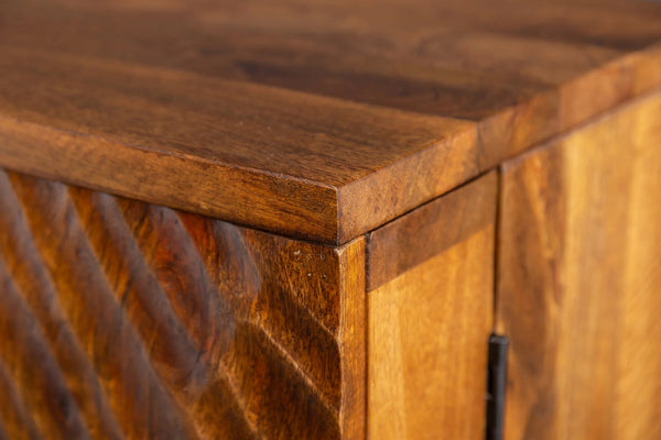 Bar Cabinet Fossil 141cm Mango Wood Brown