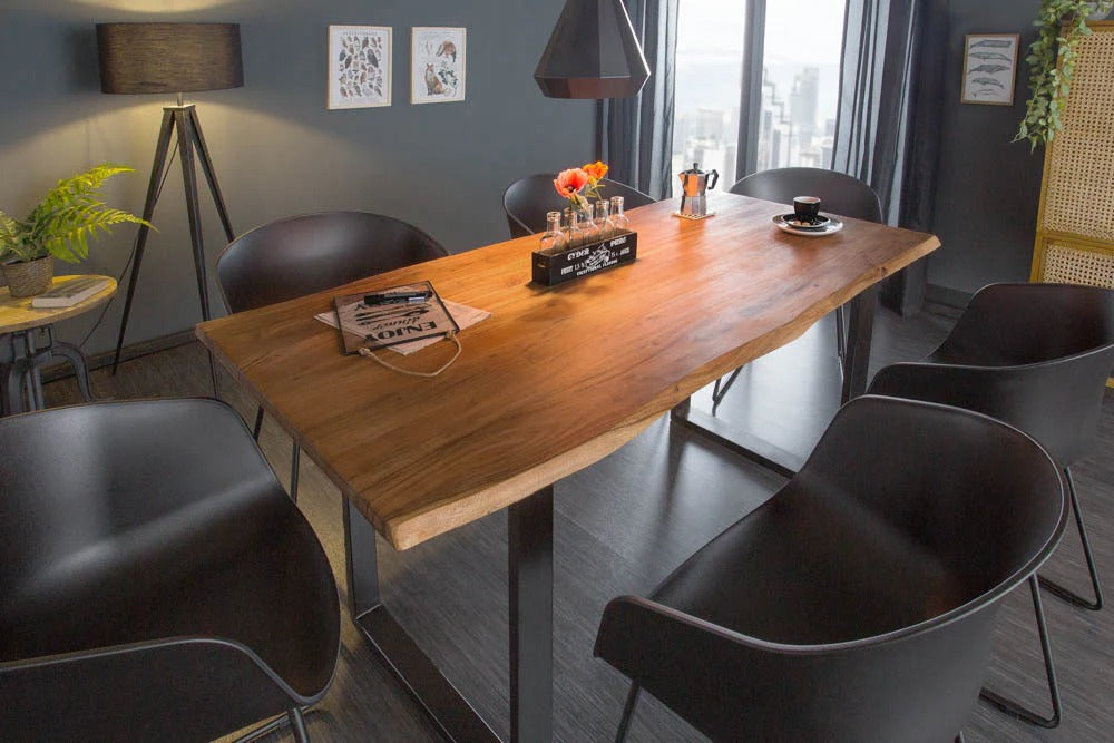 Dining Table Monolith 140cm Acacia Wood Natural