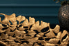Decorative Bowl Ginkgo 50cm Metal Gold