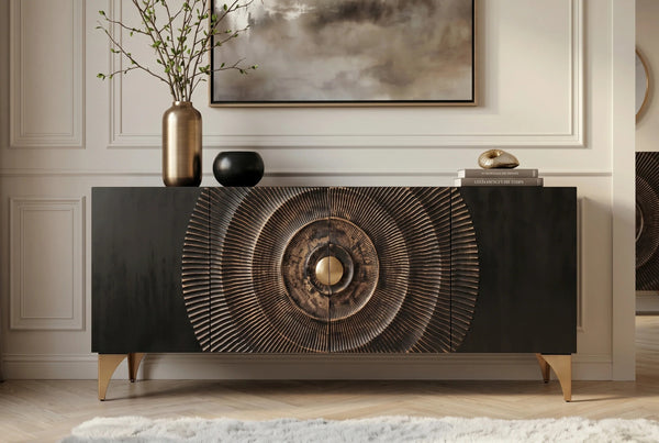 Sideboard Golden Eye 177cm Mango Wood Black