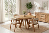 Round Dining Table Art Wood 120cm Mango Wood Brown
