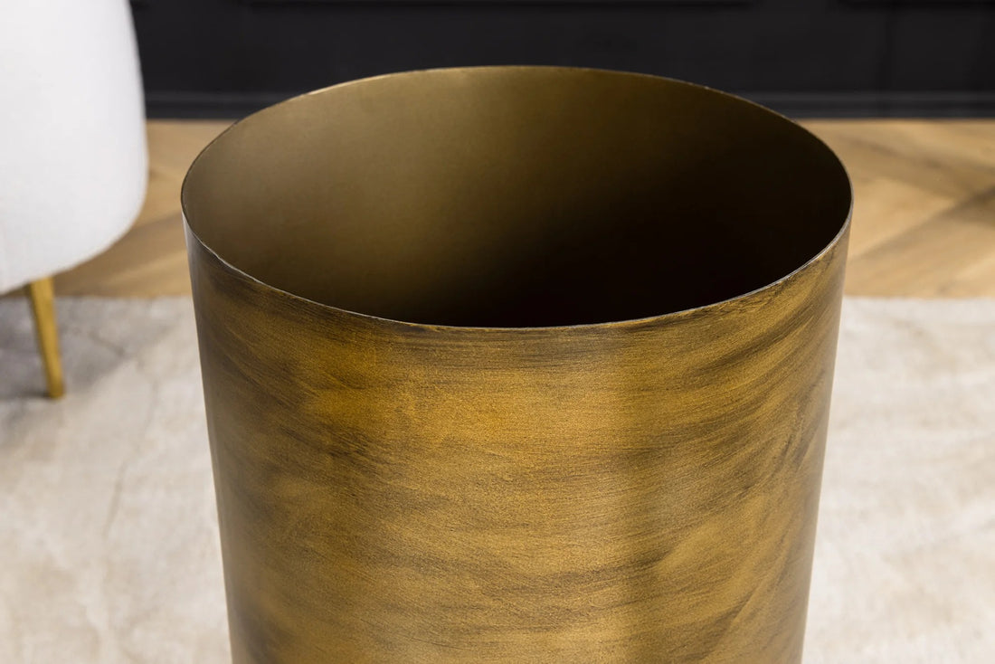Decorative Vase Sandglass 56cm Metal Gold