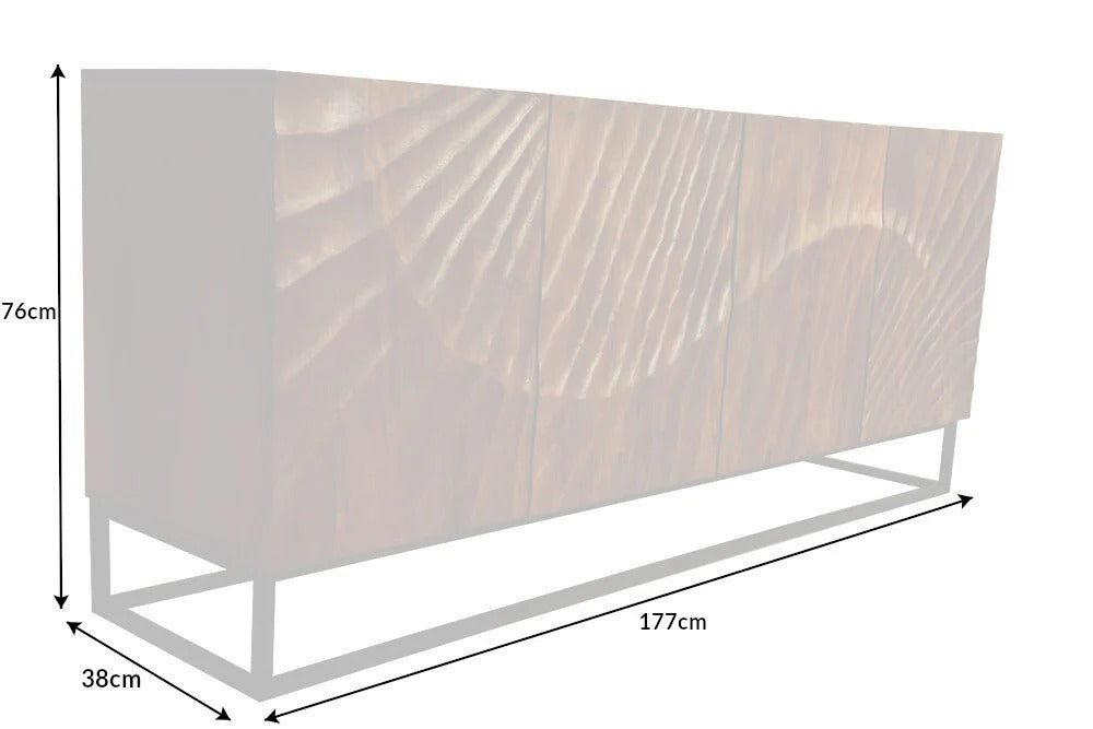 Sideboard Fossil 177cm Mango Wood Brown
