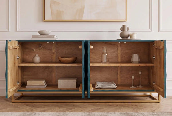 Sideboard Artifact 177cm Mango Wood Turquoise