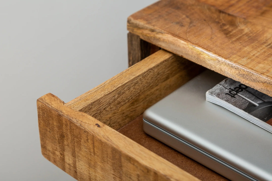 Desk Retro 120cm Mango Wood Natural