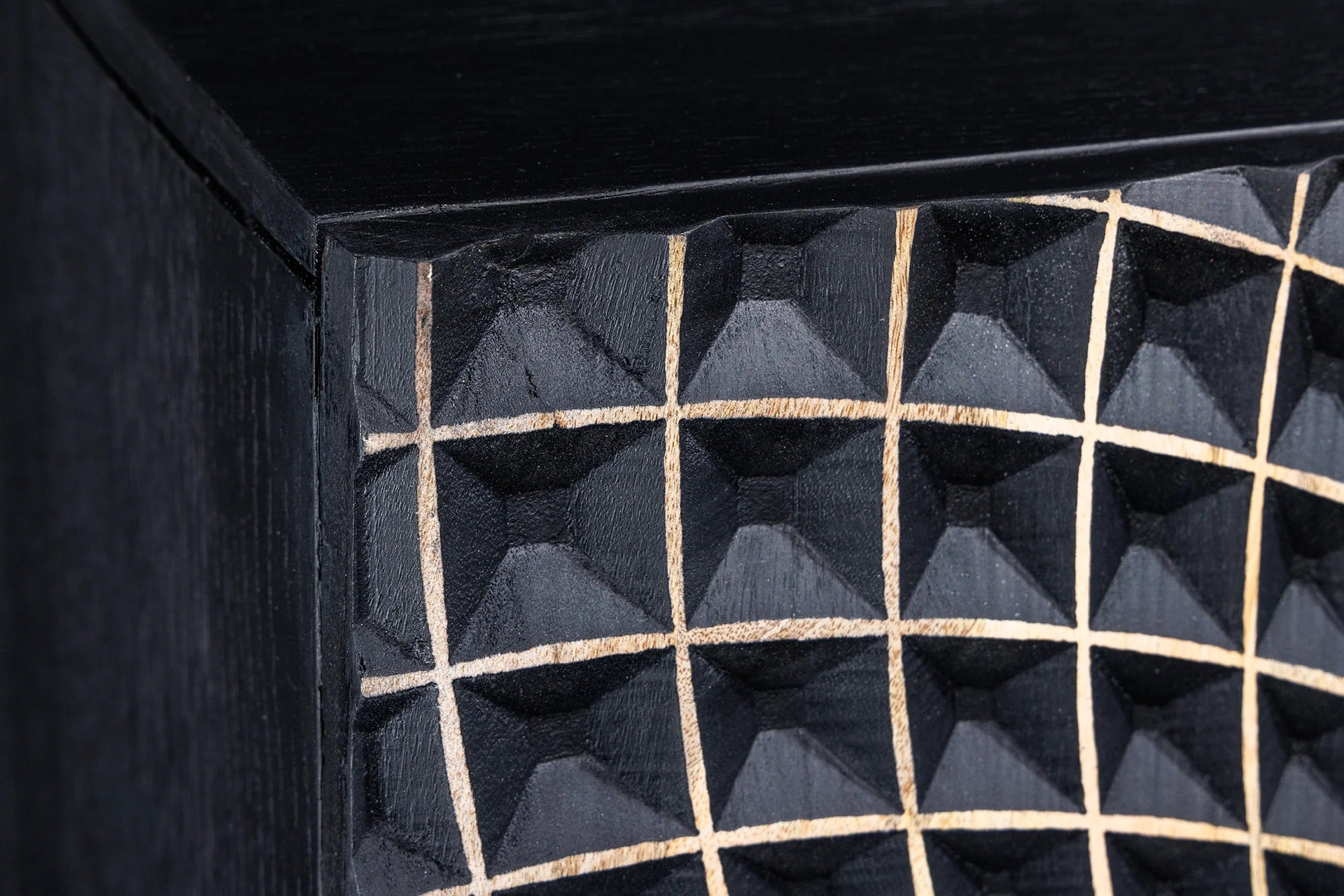 Cabinet Illusion 120cm Mango Wood Black