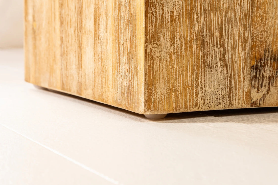 Pillar Column 75cm Acacia Wood Natural