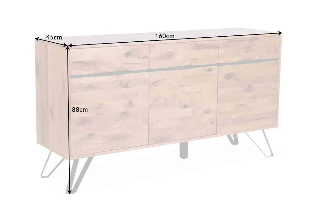 Sideboard Elysium 160cm Wild Oak Wood Natural