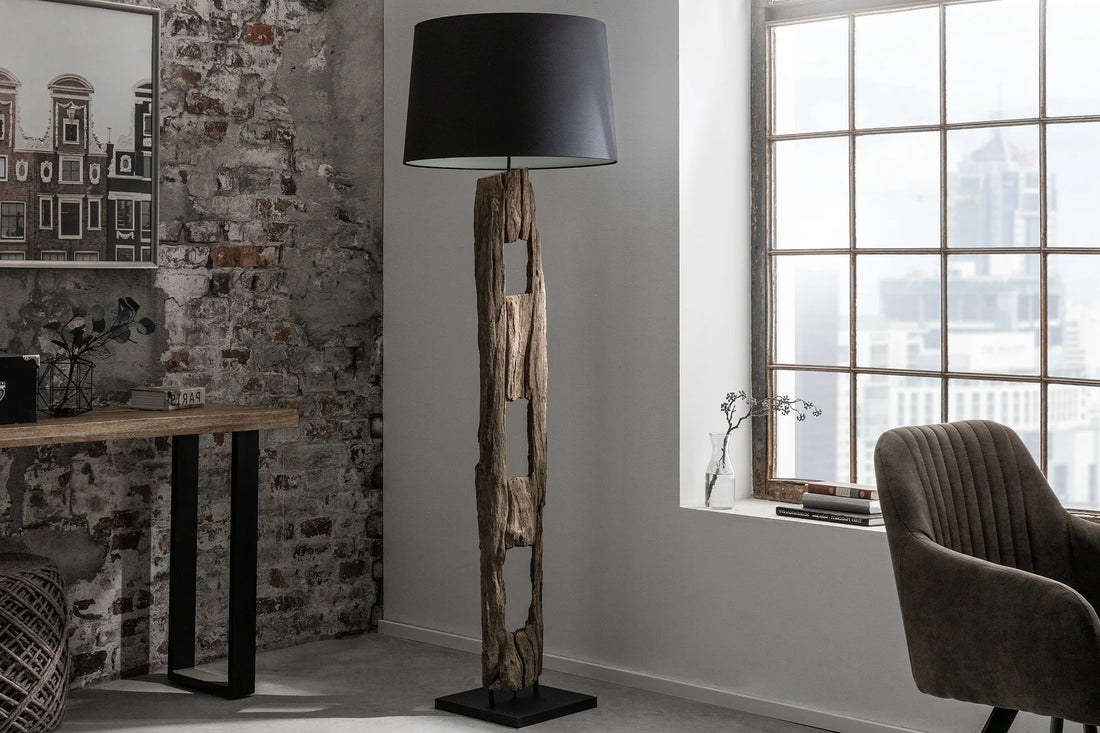 Floor Lamp Barracuda 177cm Ironwood Black