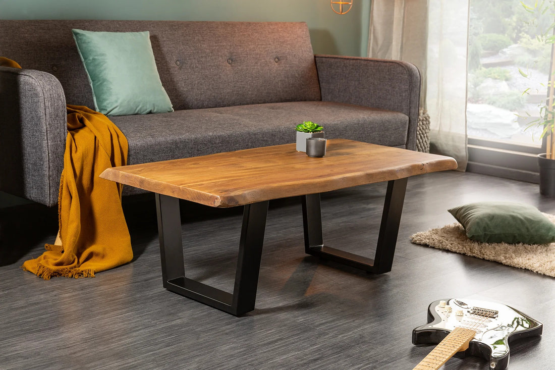 Coffee Table Monolith 110cm Acacia Wood Honey