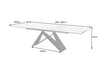 Dining Table Mercury 180-220-260cm Ceramic Marble Look
