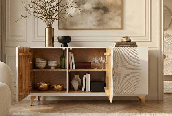 Sideboard Golden Eye 140cm Mango Wood White