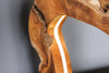Table Lamp Organic Artwork 48cm Teak Wood Natural