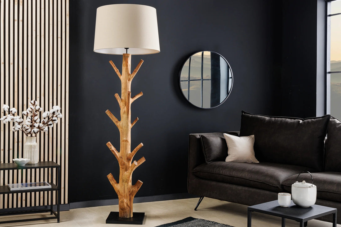 Floor Lamp Tree Nature 177cm Mangosteen Wood Natural