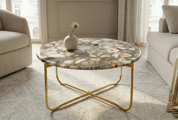 Round Coffee Table Talisman 62cm Agate