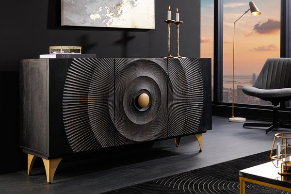 Sideboard Golden Eye 140cm Mango Wood Black