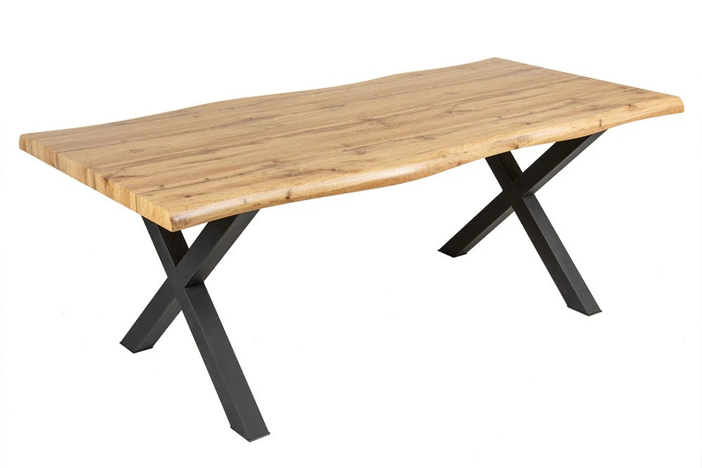 Dining Table Cortez 180cm Wild Oak Look X-Frame