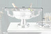 Champagne Cooler 65cm Metal Silver