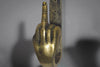 Coat Hook Fingers 17cm Metal Brass