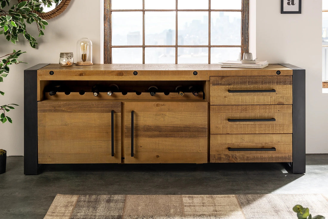 Sideboard Viking 193cm Pine Wood Brown