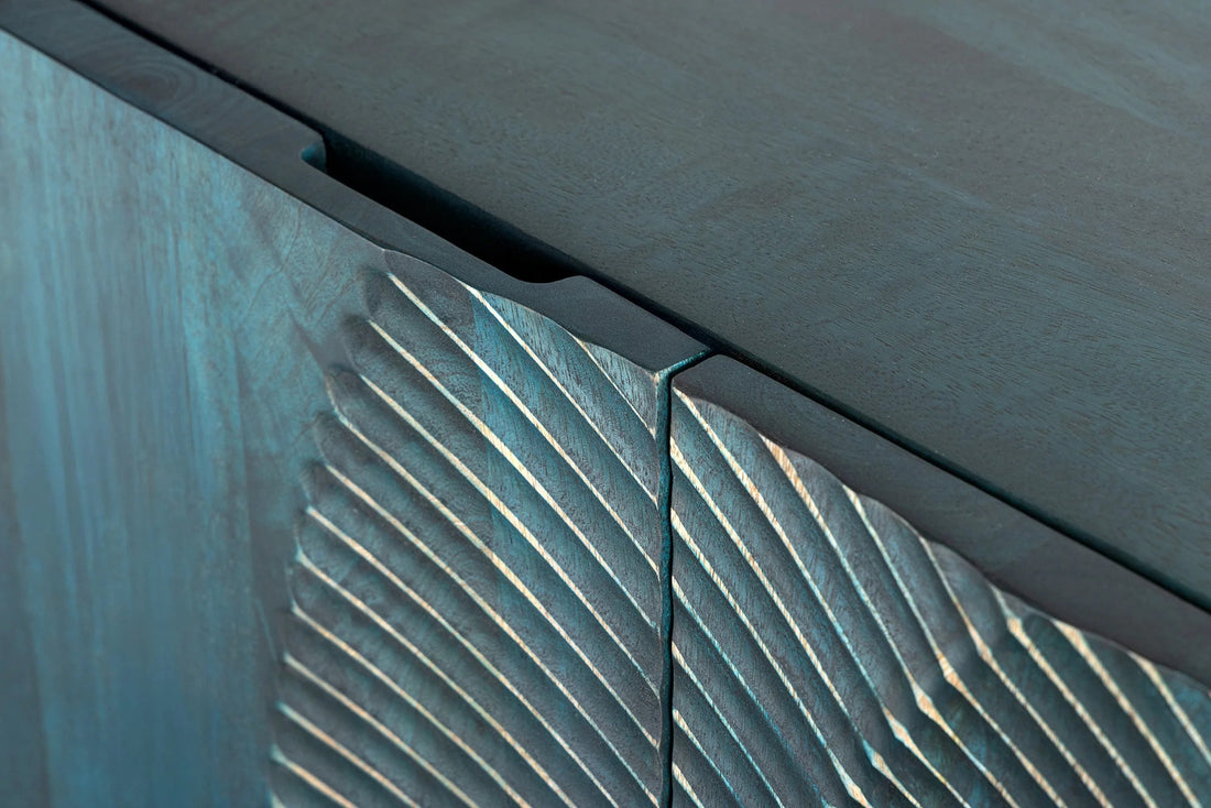 Sideboard Golden Eye 177cm Mango Wood Turquoise