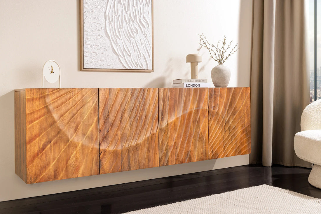 Floating Sideboard Fossil 177cm Mango Wood Brown