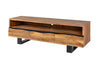 TV Stand Monolith 160cm Acacia Wood Honey Black