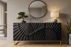 Sideboard Fossil 140cm Mango Wood Black