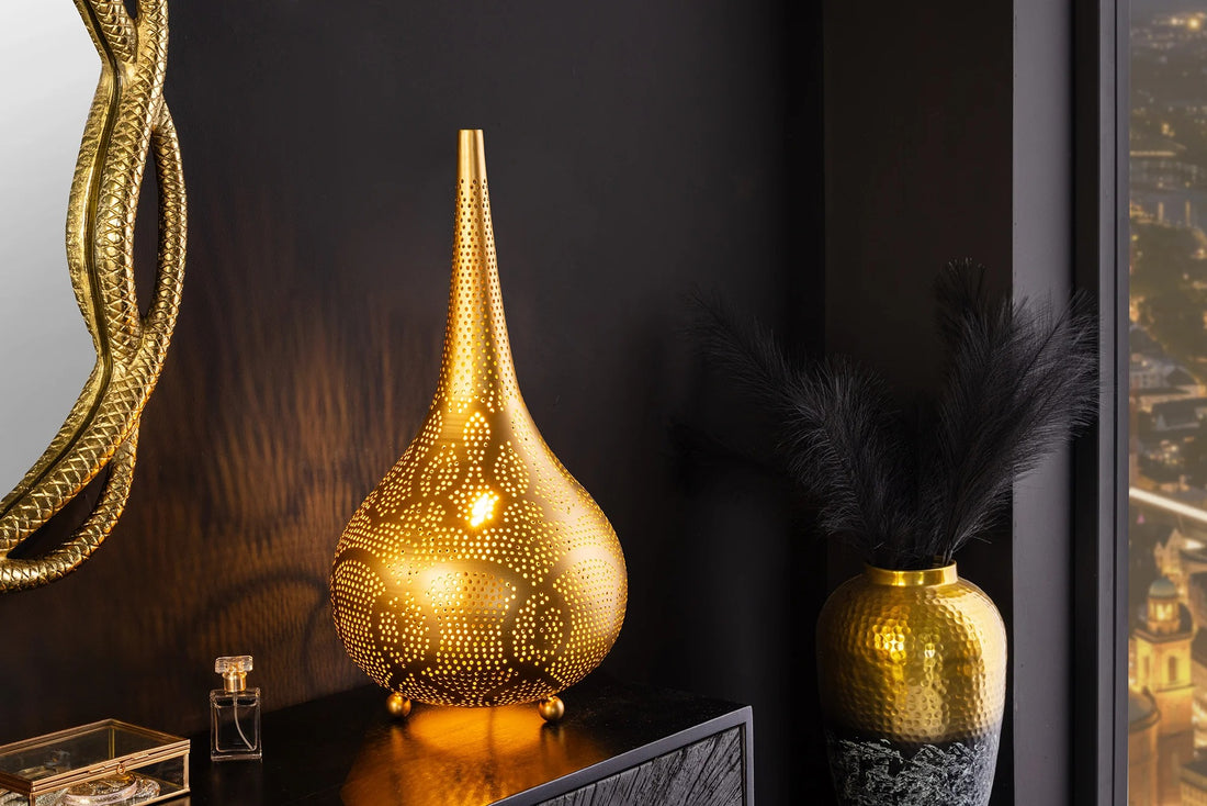 Table Lamp Orient Living 52cm Metal Gold