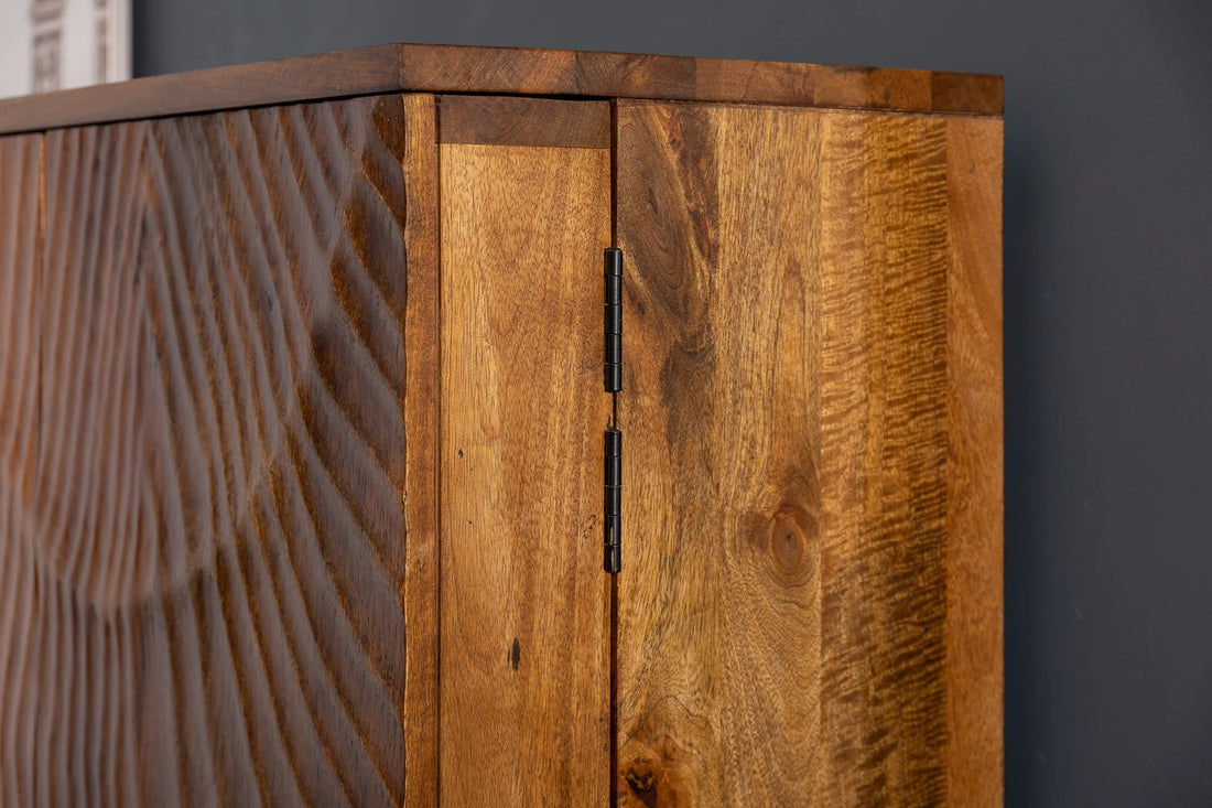 Bar Cabinet Fossil 141cm Mango Wood Brown