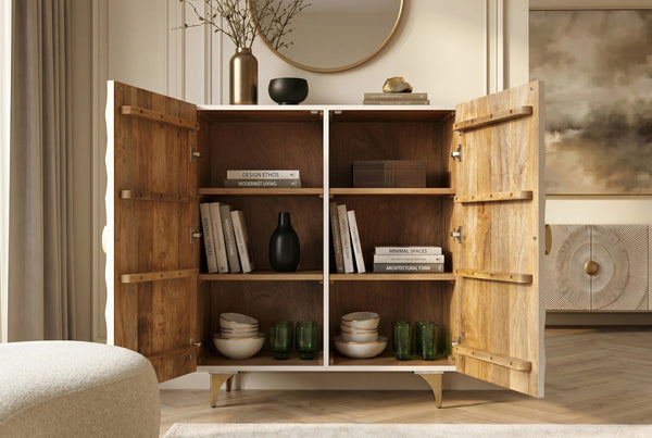 Cabinet Golden Eye 120cm Mango Wood White