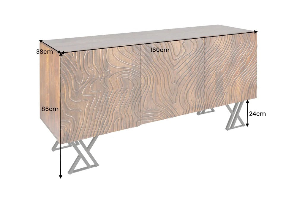 Sideboard Odyssey 160cm Mango Wood Brown