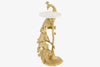 Side Table Peacock 75cm Metal Gold