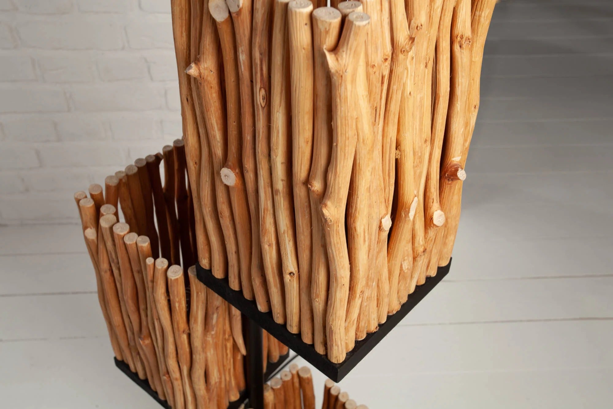 Floor Lamp Euphoria 154cm Longan Wood Natural