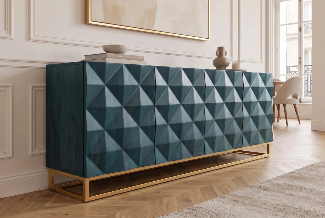 Sideboard Artifact 177cm Mango Wood Turquoise