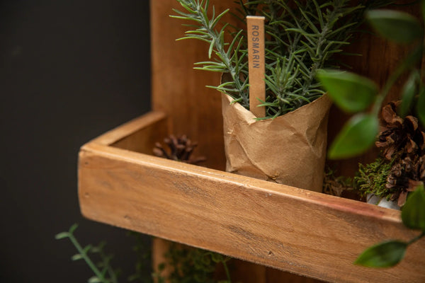 Wall Shelf Hemingway 80cm Mahogany Wood Natural