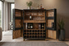 Bar Cabinet Fossil 141cm Mango Wood Black