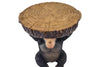 Round Side Table Monkey 52cm Polyresin