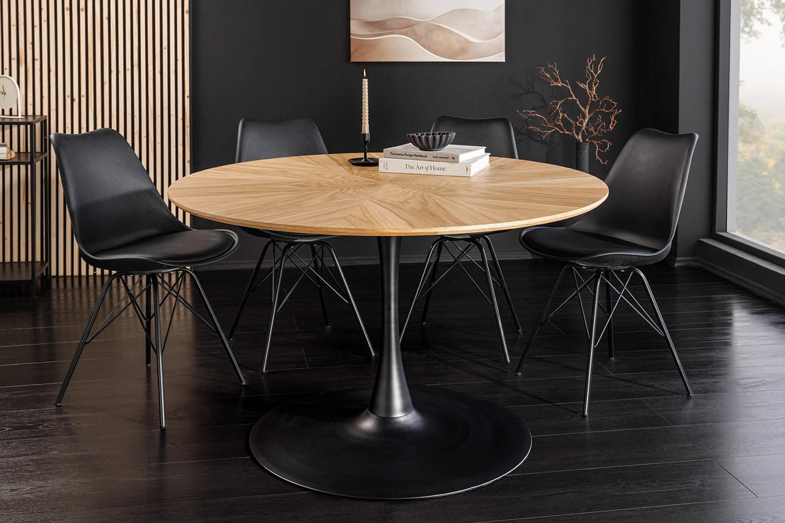 Round Dining Table Atelier 120cm Oak Wood Veneer
