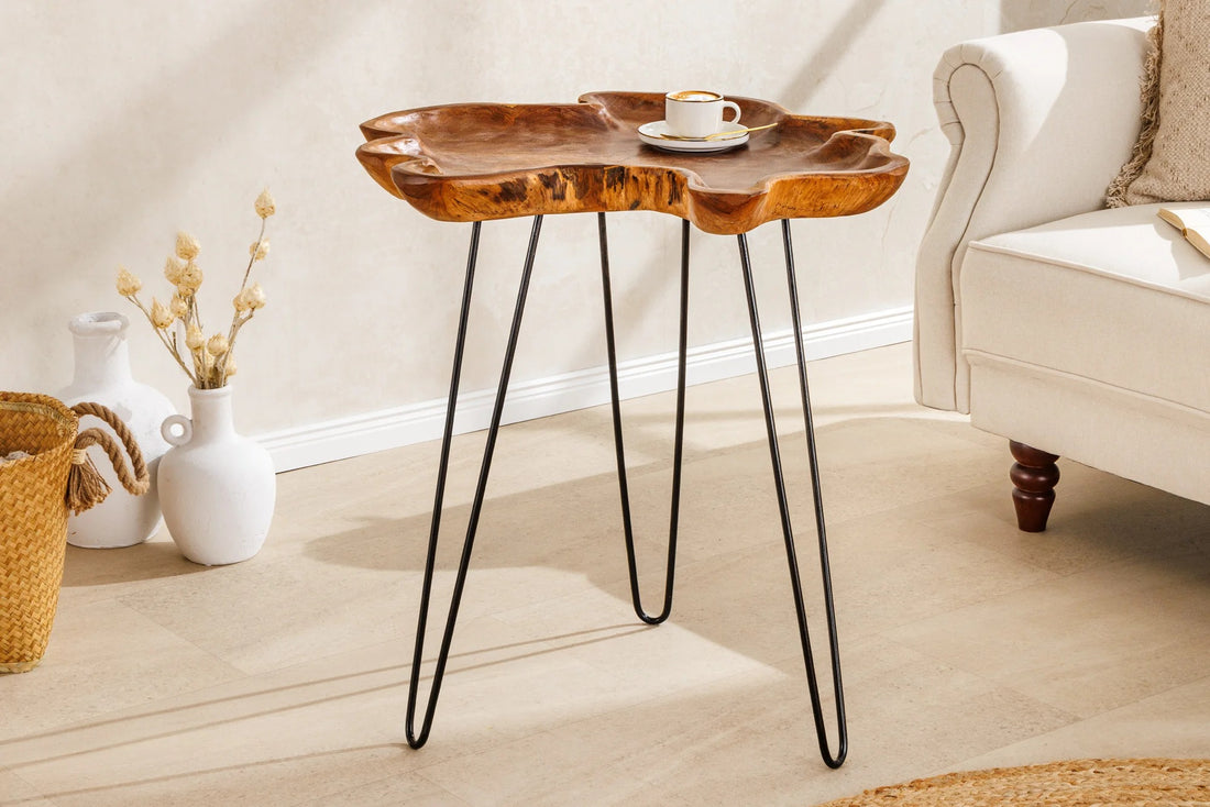 Side Table Wild 65cm Teak Wood Brown