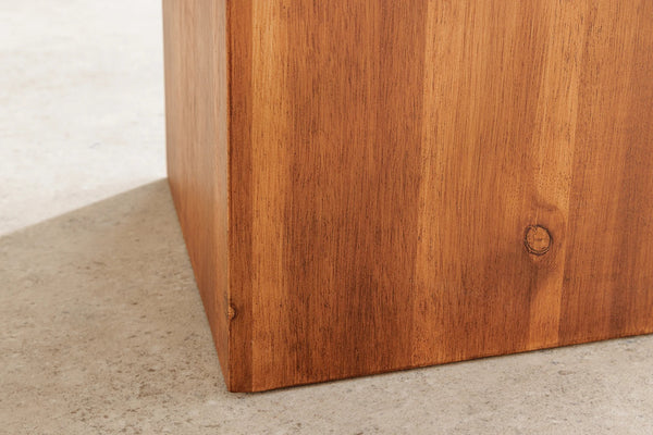 Decoration Pillar Columna 50cm Acacia Wood Brown