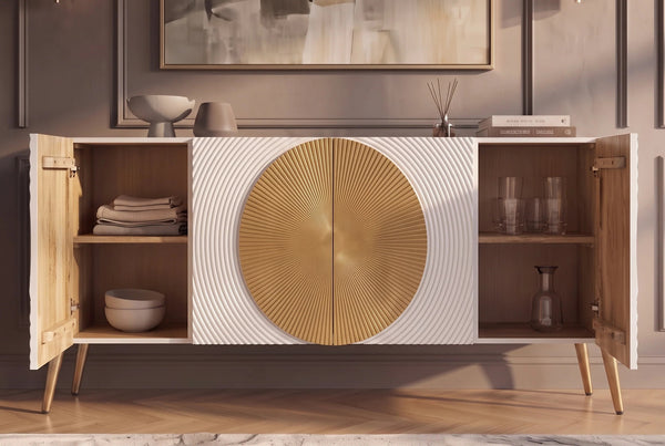 Sideboard Aurum 177cm Mango Wood White