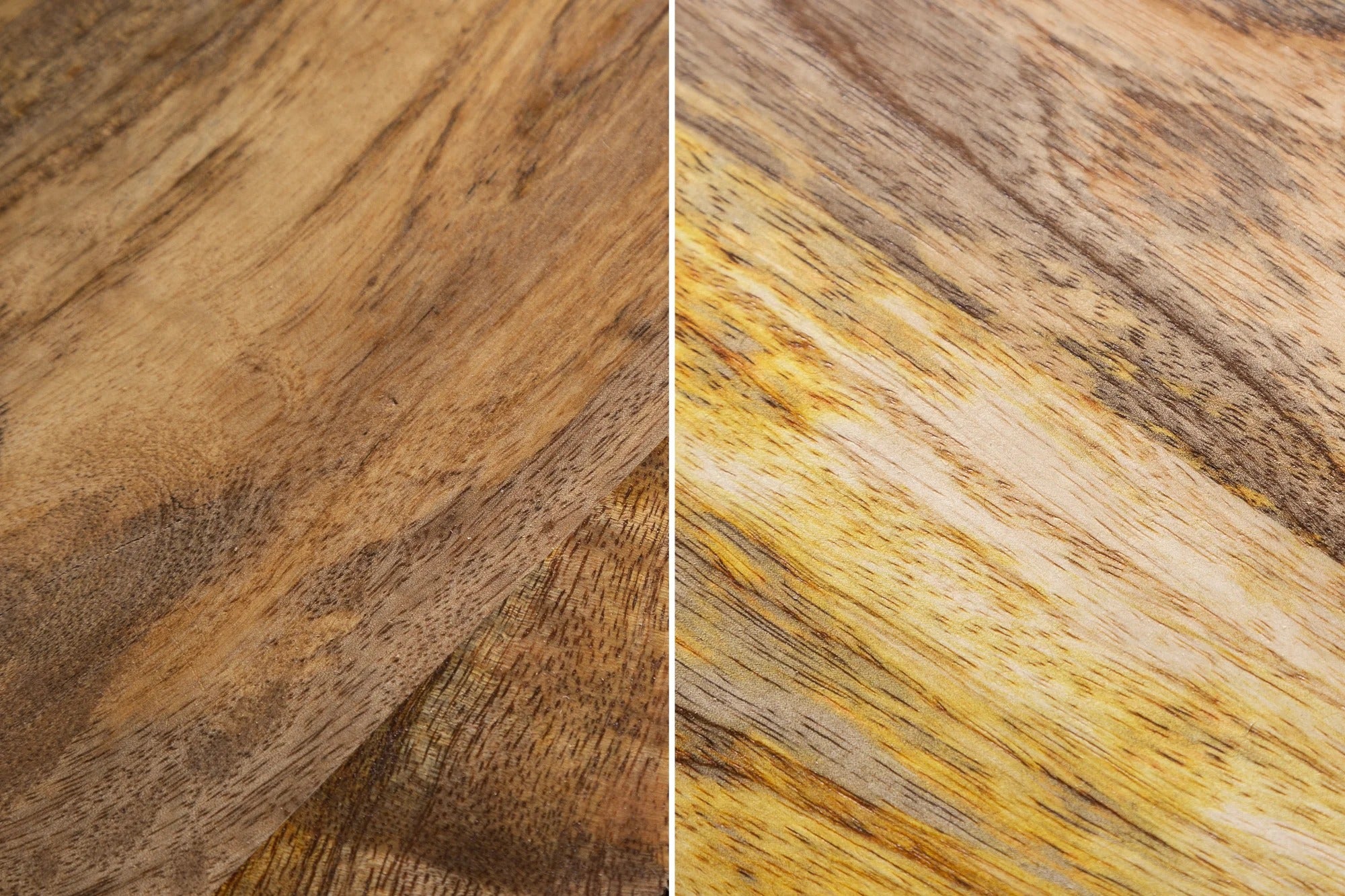 Nesting Coffee Table Vienna Square Set of 2 Mango Wood Natural