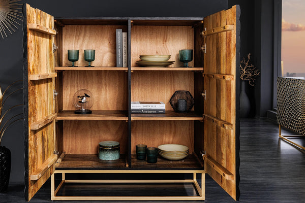 Cabinet Illusion 120cm Mango Wood Black