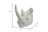 Wall Decoration Rhino 62cm Polyresin Gold