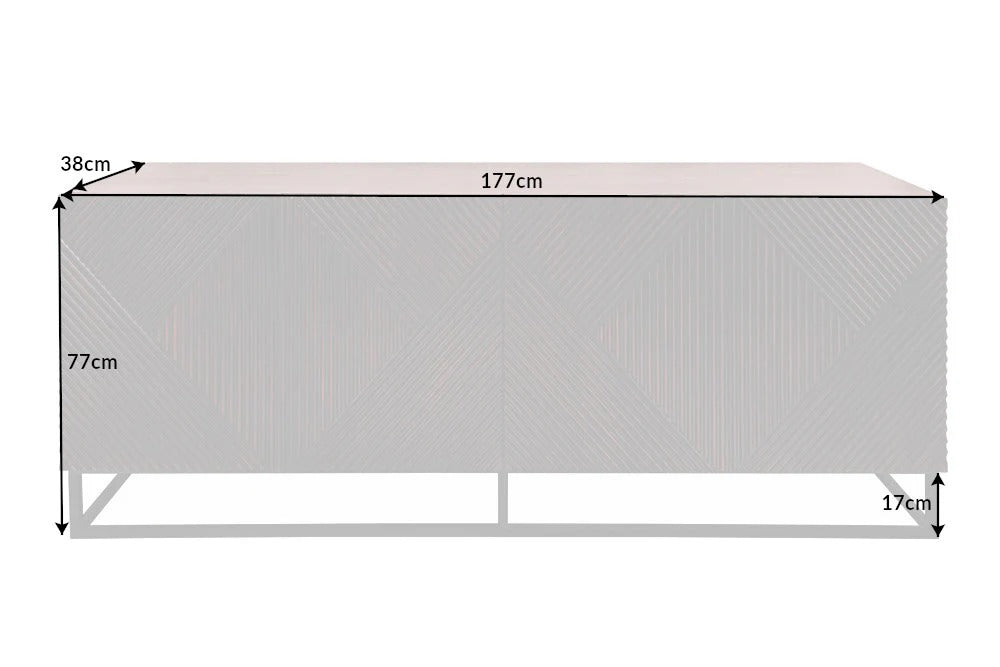 Sideboard Symmetry 177cm Mango Wood Brown