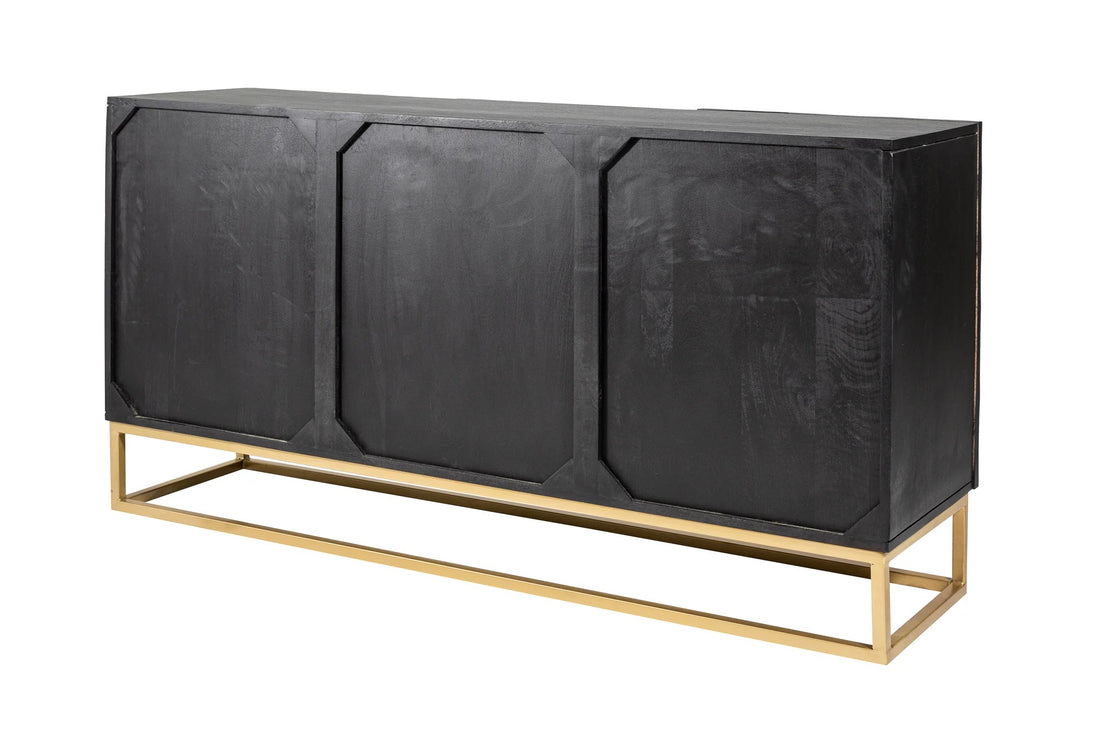 Sideboard Fossil 140cm Mango Wood Black